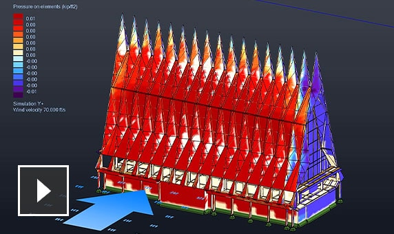 Video: Wind load simulation test